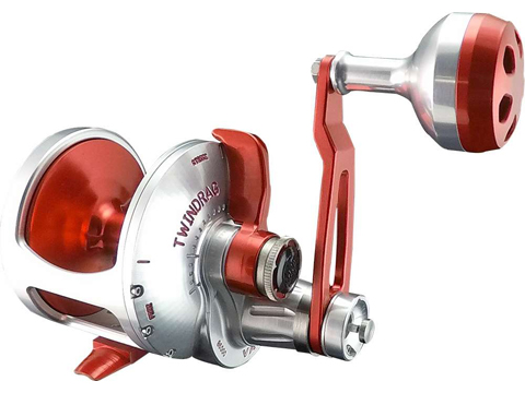 Accurate Fishing Valiant Reel (Model: BV2-600L / 2-Speed / Red Silver)