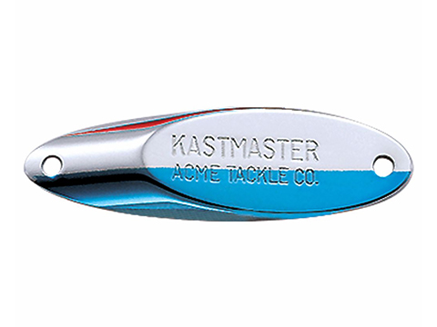 ACME Tackle Company Kastmaster Spoon Fishing Lure (Color: Chrome & Neon Blue / 1/2oz)