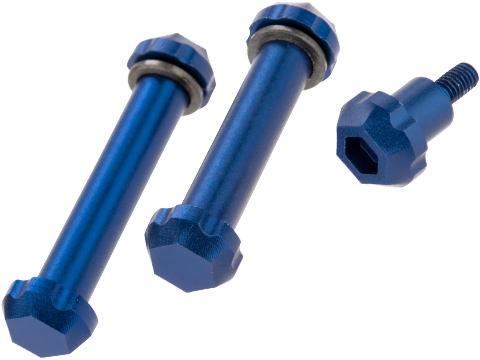 Angel Custom HEX Take Down Pin Set for M4/M16 Series Airsoft AEGs (Color: Blue)