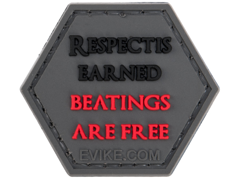 Operator Profile PVC Hex Patch Catchphrase Series 6 (Model: Respect Is Earned)