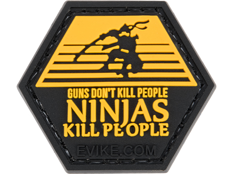 Operator Profile PVC Hex Patch Ninja Series (Model: Guns Don't Kill People Ninjas Do)