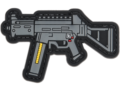 Evike.com PVC Morale Patch Mini Gun Series (Model: H&K UMP45 / Black)