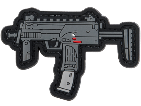 Evike.com PVC Morale Patch Mini Gun Series (Model: H&K MP7 / Black)