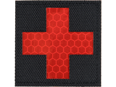 Matrix Reflective Medic Patch w/ Nylon Bordering (Color: Black / Red)