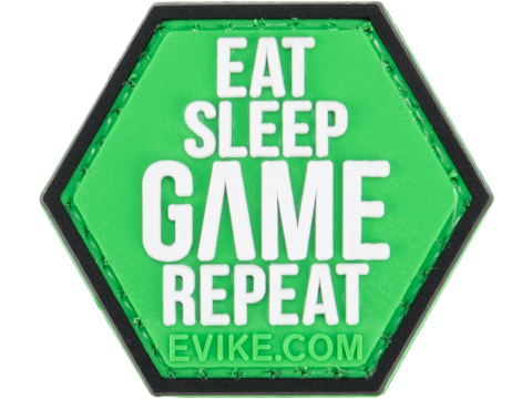Operator Profile PVC Hex Patch Gamer Series 5 (Style: Eat Sleep Game Repeat)
