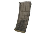 Golden Eagle Bulgarian-Style Hi-Cap Magazine for AK Series Airsoft AEG Rifle (Color: Translucent / 520rd)