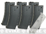 SRC SR4 M70 Round Auto Electric Rifle Magazine Set with Speed Loader - Black (Set of 6)