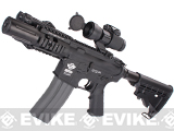 Evike Custom Class I G&G M4 Fighting Cat Airsoft AEG Rifle - Black (Package: Gun Only)