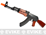 G&P Metal AK47 Airsoft AEG Rifle with Real Wood Furniture (Package: Gun Only)