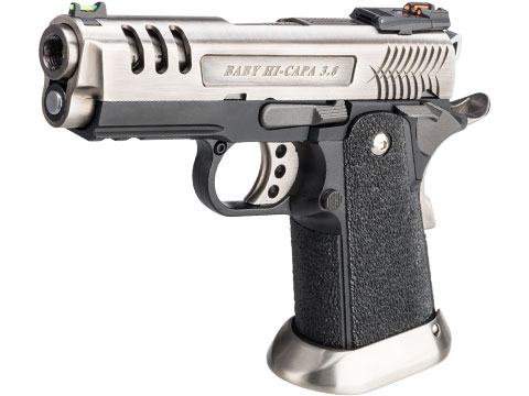 WE-Tech Hi-Capa 3.8 Deinonychus Gas Blowback Pistol (Color: Silver / Full-Auto)