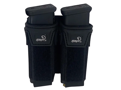 Agilite Pincer Double Pistol Pouch (Color: Black)