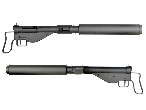 AGM Full Metal WWII MkII Sten British 9mm Full Auto Airsoft AEG Submachine Gun 