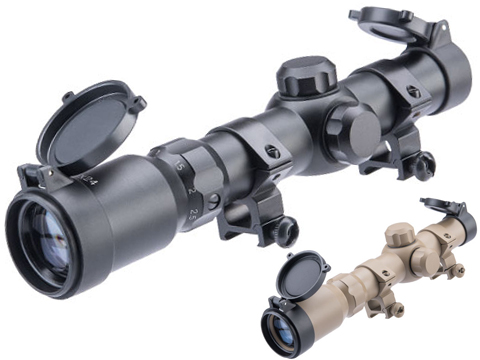 Avengers 1-4x24 Tactical Scope w/ Mounting Rings 