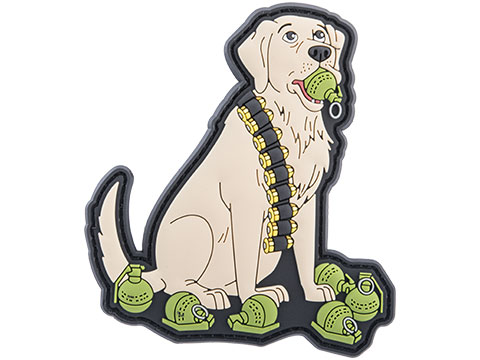 Patch Fiend Tactical Dog Series PVC Morale Patch (Design: Go Fetch The Grenadier Retriever)