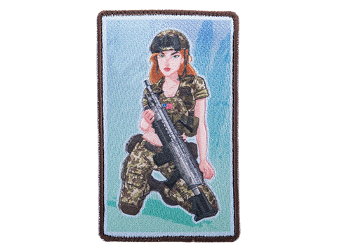 Patch Fiend Modern Pinup Girl Series Embroidered Morale Patch (Model: Army Ranger)