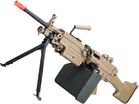 A&K / Cybergun FN Licensed Middleweight M249 MINIMI SAW Machine Gun (Model: MK II / Dark Earth)