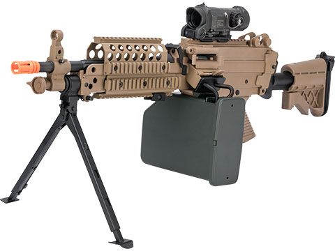 A&K / Cybergun FN Licensed Middleweight M249 MINIMI SAW Machine Gun (Model: MK46 / Dark Earth)