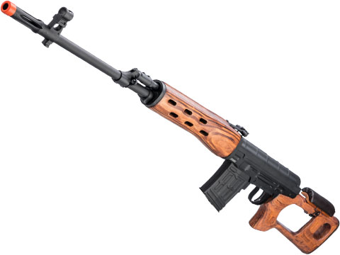 A&K SVD Dragunov Bolt Action Airsoft Sniper Rifle (Color: Real Wood / 500 FPS)