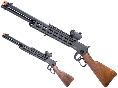 A&K M1892R M-LOK Lever Action Airsoft Gas Rifle (Model: Wood Stock)