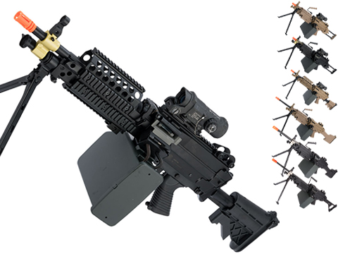 A&K / Cybergun FN Licensed M249 MINIMI SAW Machine Gun w/ Metal Receiver 