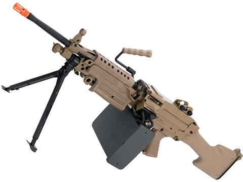 A&K / Cybergun FN Licensed M249 MINIMI SAW Machine Gun w/ Metal Receiver (Model: MK II / Dark Earth)