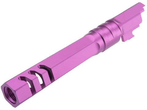 EDGE Custom CNC HEXA Outer Aluminum Barrel for Tokyo Marui 1911 / Hi-CAPA Gas Blowback Airsoft Pistols (Color: Purple)