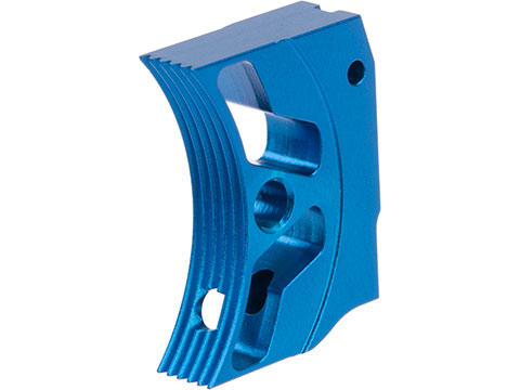 EDGE Airsoft Aluminum Trigger for Hi-CAPA / 1911 Gas Blowback Airsoft Pistols - Type 3 (Color: Blue)