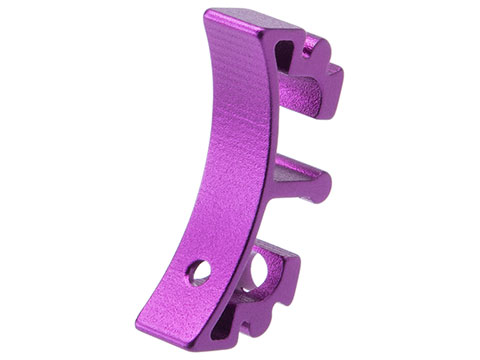 Airsoft Masterpiece Aluminum Puzzle Trigger - Curved Long (Color: Purple)