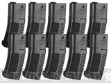 ARES Amoeba 140rd High Grade Mid-Cap Magazine for M4/M16 Series Airsoft AEG Rifles (Color: Black/Set of 10)