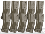 ARES Amoeba 140rd High Grade Mid-Cap Magazine for M4/M16 Series Airsoft AEG Rifles (Color: Dark Earth/Set of 10)