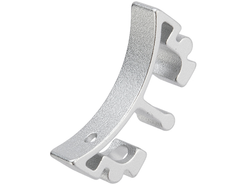 Airsoft Masterpiece Aluminum Puzzle Trigger - Curved Long (Color: Silver)