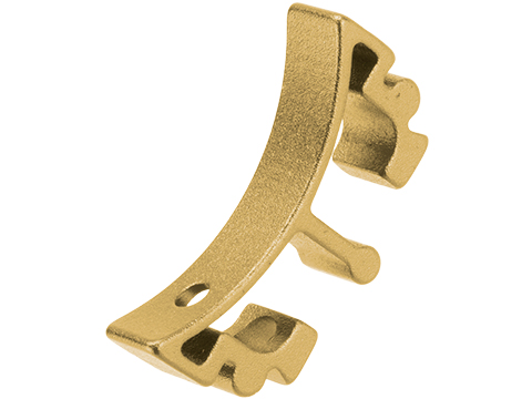 Airsoft Masterpiece Aluminum Puzzle Trigger - Curved Long (Color: Gold)