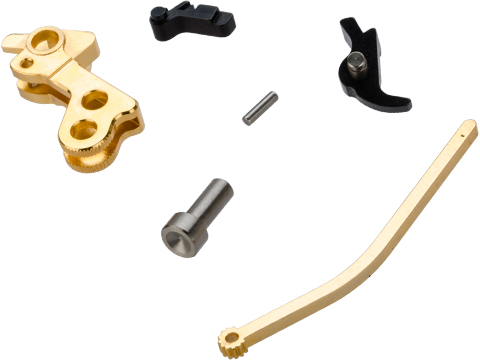 Airsoft Masterpiece CNC Steel Hammer & Sear Set for Tokyo Marui Hi-Capa Gas Pistols (Model: Type K / Gold)