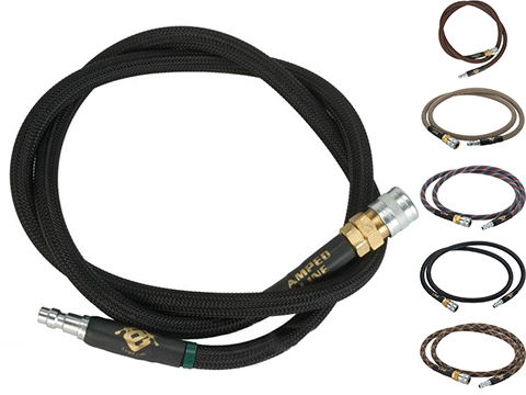 Amped Airsoft 36in. Standard Braided Hose for HPA Systems with Quick Detach Fittings 