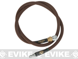 Amped Airsoft 36in. Standard Braided Hose for HPA Systems with Quick Detach Fittings (Color: Brown)