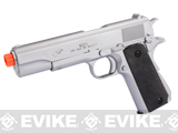 DE Full Size 1911 Government High Power Airsoft Spring Pistol (Color: Silver)