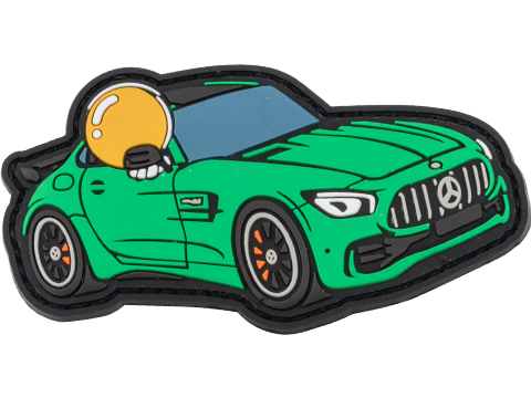 Aprilla Design PVC IFF Hook & Loop Automotive Series Patch (Model: AMG GT Beast of Green Hell)