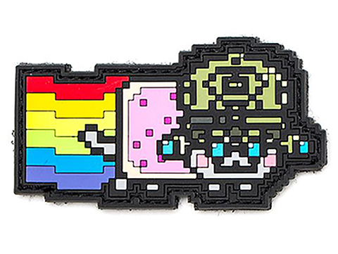 Aprilla Design PVC IFF Hook & Loop Pop Culture Series Patch (Model: NVG Nyan)