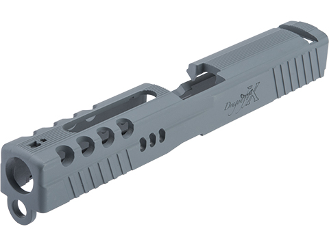 APS Dragonfly X CNC Aluminum Slide for XTP Series Gas Blowback Airsoft Pistols (Color: Navy Grey)