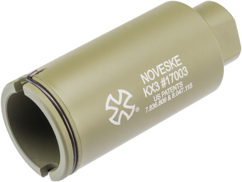 EMG Noveske KX3 Adjustable Sound Amplifier Flashhider (Color: Bazooka Green / 14mm Negative)