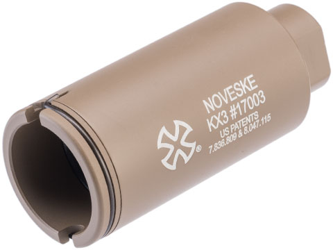 EMG Noveske KX3 Adjustable Sound Amplifier Flashhider (Color: Flat Dark Earth Tan / 14mm Negative)