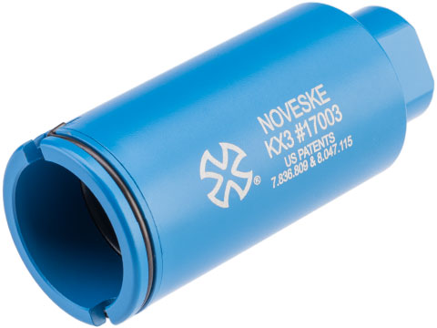 EMG Noveske KX3 Adjustable Sound Amplifier Flashhider (Color: Blue / 14mm Negative)