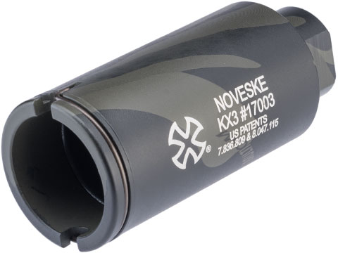 EMG Noveske KX3 Adjustable Sound Amplifier Flashhider (Color: Multicam Black / 14mm Negative)