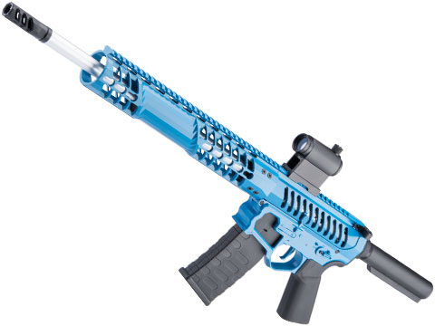EMG F-1 Firearms BDR-15 3G AR15 2.0 eSilverEdge Full Metal Airsoft AEG Training Rifle (Color: Blue / No Stock 350 FPS / Gun Only)