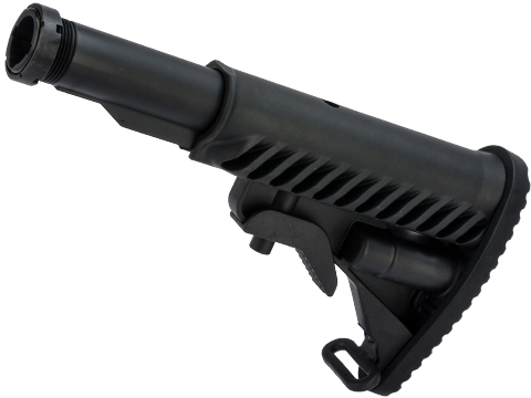 APS 556 Type Retractable Stock with 5 Position Metal Tube (Color: Black)