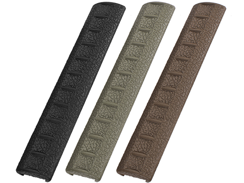 APS Rubber Rail Cover for 20mm Rails - Set of 4 (Color: Dark Earth)