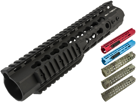 APS 10 Keymod RIS Free Float Handguard for M4 / M16 Series Airsoft AEG Rifles (Color: Black)
