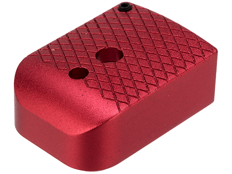 5KU Type-4 Aluminum Magazine Base for 5.1 Hi-Capa Series Airsoft GBB Pistol Magazines (Color: Red)