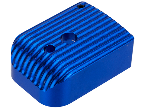 Avengers Type - 5 Aluminum Magazine Base for 5.1 Hi-Capa Series Airsoft GBB Pistol Magazines (Color: Blue)
