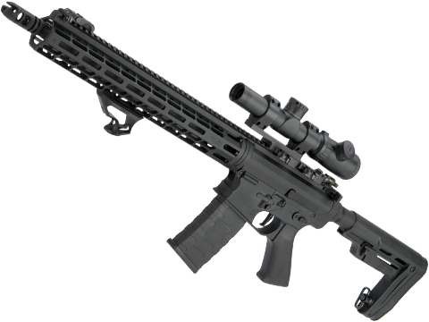 EMG Falkor AR-15 RECCE 2.0 eSilverEdge Training Weapon M4 Airsoft AEG Rifle (Color: Blackout / 350 FPS)